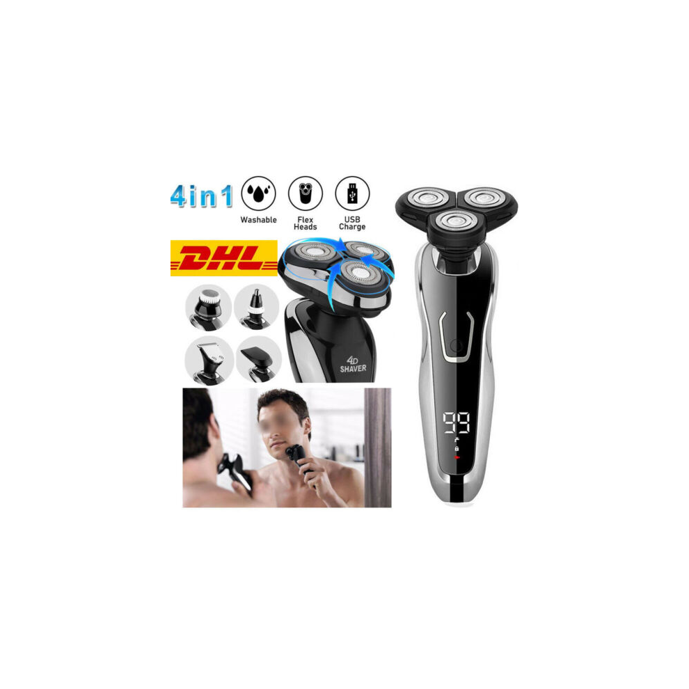 Electric Shaver For Men, 3D Floating Electric Razors Heads Smooth&Close Shave Wet And Dry Usage Capability Self-sharpening Blades, A Gift Of Care