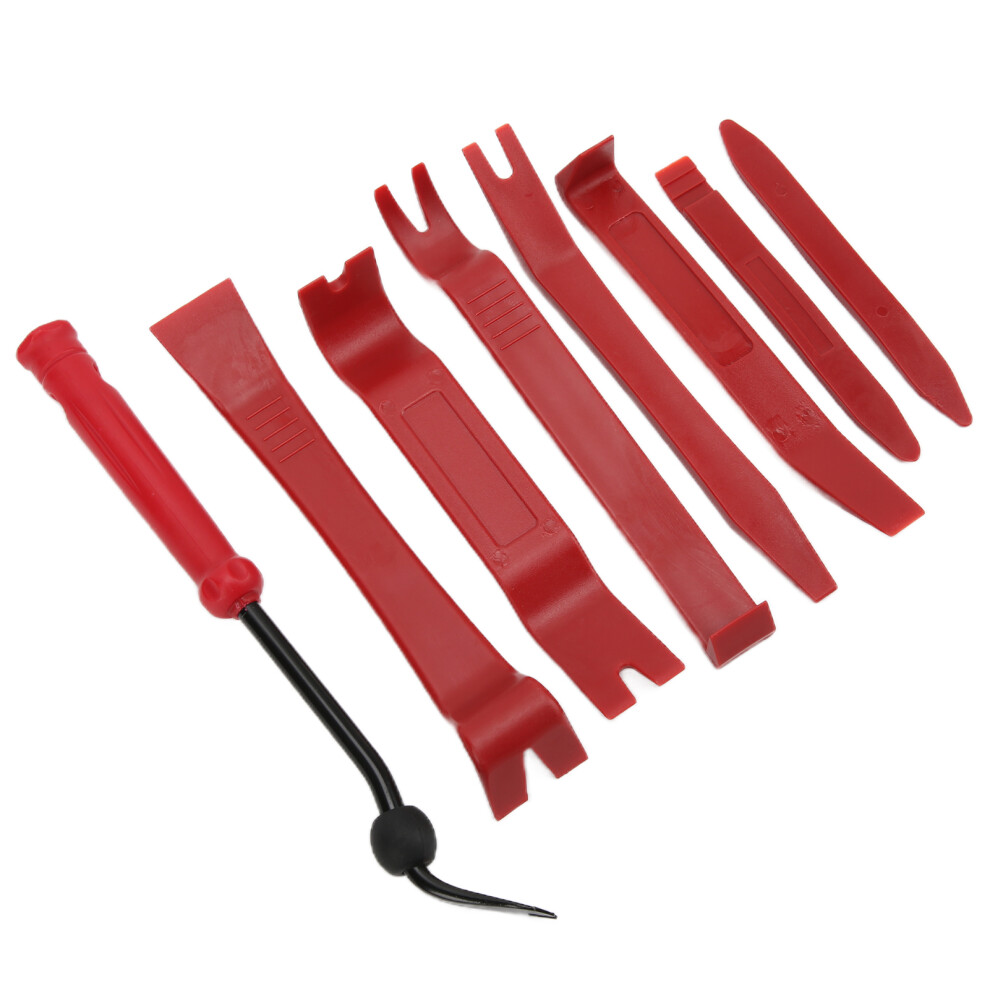 8Pcs Car Audio Disassembly Tool Set, Steel & Abs Dashboard Removal Kit 7671377404055