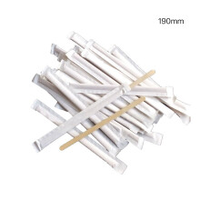 Coffee Stirrer Set Eco Friendly Biodegradable Wood Sticks Individually Wrapped Coffee Stirrers Sturdy Bamboo Stir Sticks For Coffee Tea Beverages