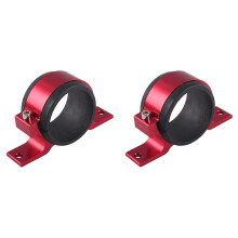 2X Rote 60-mm-Kraftstoffpumpen-Einzelhalterung, Kraftstofffilter, Externe Halterung, Klemmhalterung für 044