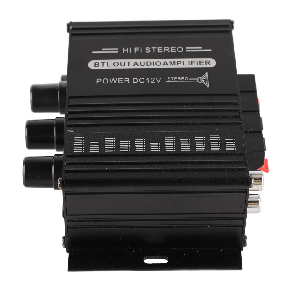 Mini 12V Car & Home Stereo Amplifier, Aluminum, 20Hz-20Khz 7901377405883