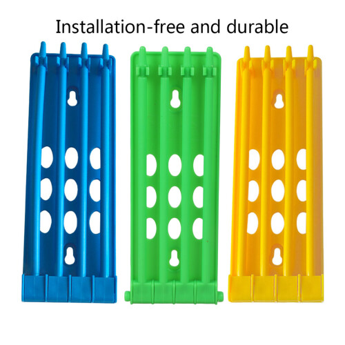 Bands Rack Holder Durable Plastic Frame 7.8x2.6 inch Wall-Green 2