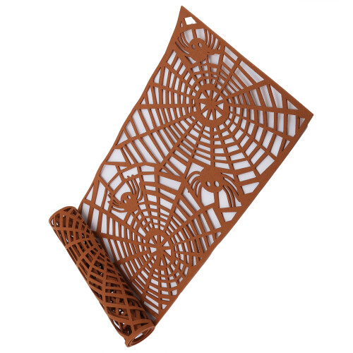 Modello: Runner da tavolo traforato, 100x30 cm, Marrone 2