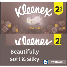 Kleenex Ultra Soft Facial Tissues - Pack of 12 Boxes - Our Softest Tissue - Supremely Soft and Silky Designed with Luxury in Mind