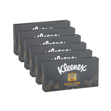 Kleenex Extra Large Facial Tissue for Men 2ply 90 Sheets, Pack of 6