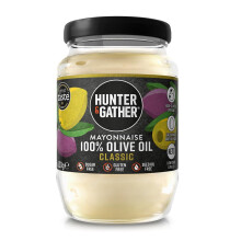 Hunter & Gather Olive Oil Mayonnaise 630g | Made with Olive Oil & British Free Range Egg Yolk | Paleo, Keto, Sugar and Gluten Free Olive Oil Mayo