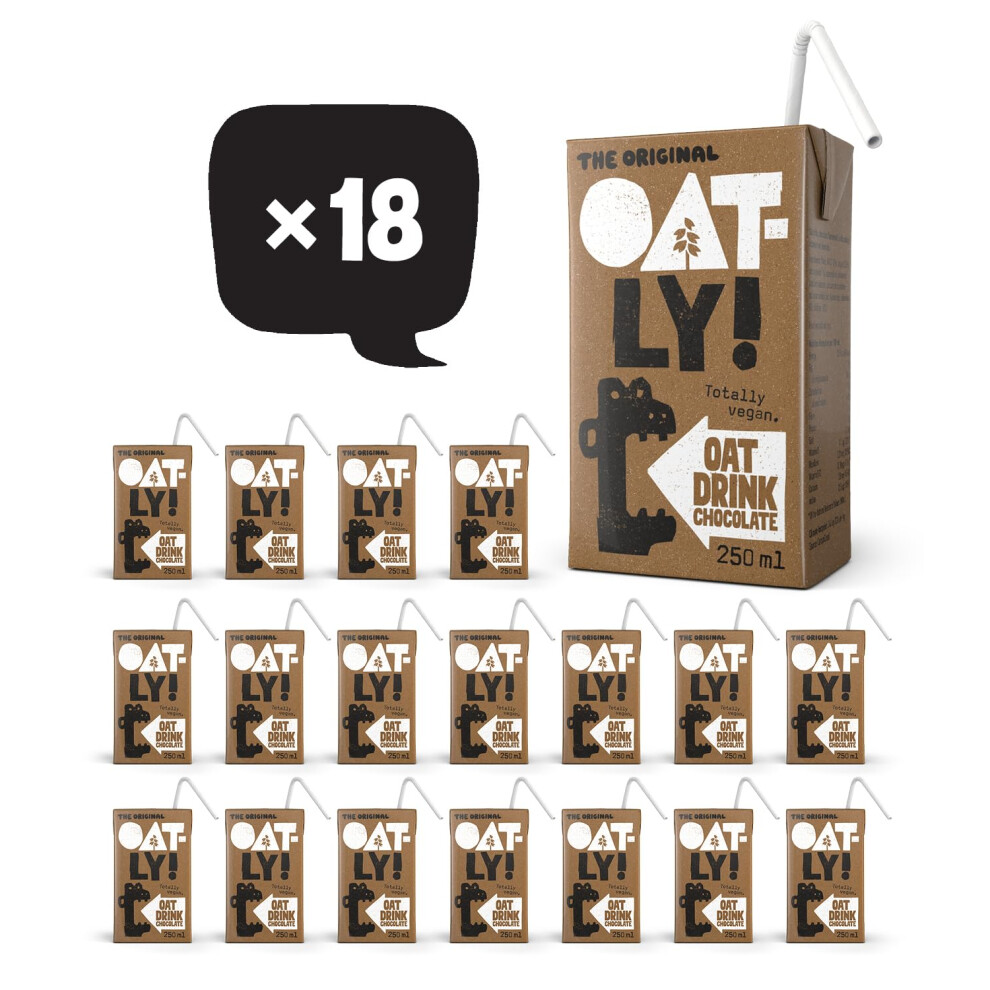Oatly Chocolate Oat Drink Carton 18 X