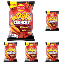 Wotsits Crunchy Flamin Hot 140g (Pack of 5)