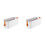 (orange) 2x Storage Basket Easy Installation Wide Applications Space Saving 1