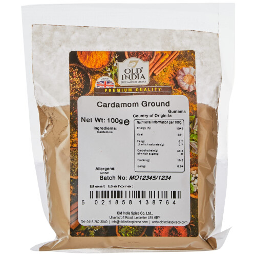 Old India Cardamom Ground 100g
