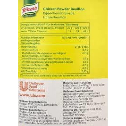 Knorr Knorr Chicken Powder Bouillon 990g 1