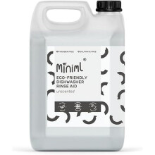 Miniml Rinse Aid 5L Refill - All Natural Dishwasher Cleaner Washing Liquid Detergent for Professional & Commercial Streak Free Glass and Dishwashing
