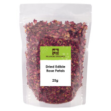 Dried Edible Rose Petals Premium Dried Flowers 25g by Manor Springs