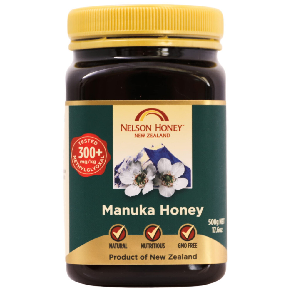 Nelson Honey New Zealand Nelson Honey Uk, Classic 300+Mg 500 G, Manuka, 1 Count