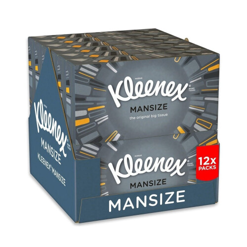 Kleenex Kleenex Mansize Tissues, Pack of 12