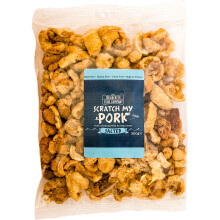 Scratch My Pork Bulk Pork Crackling - Lightly Salted Gluten Free Pork Scratchings - 100% Pork Rinds - Low Carb High Protein Pub Snacks - 250g Bag by
