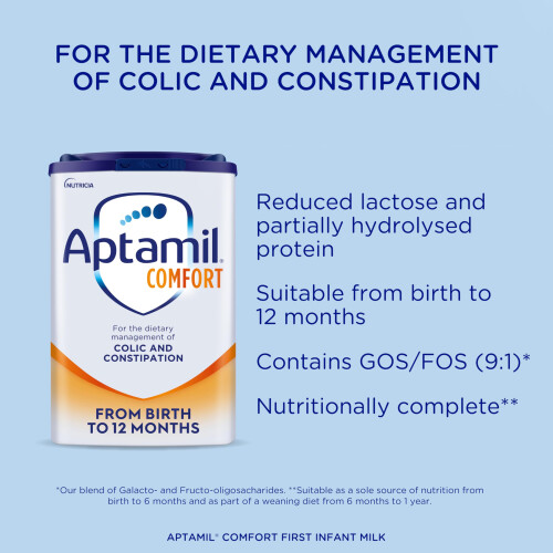 Aptamil Aptamil Comfort Baby Milk Powder Formula, from 1