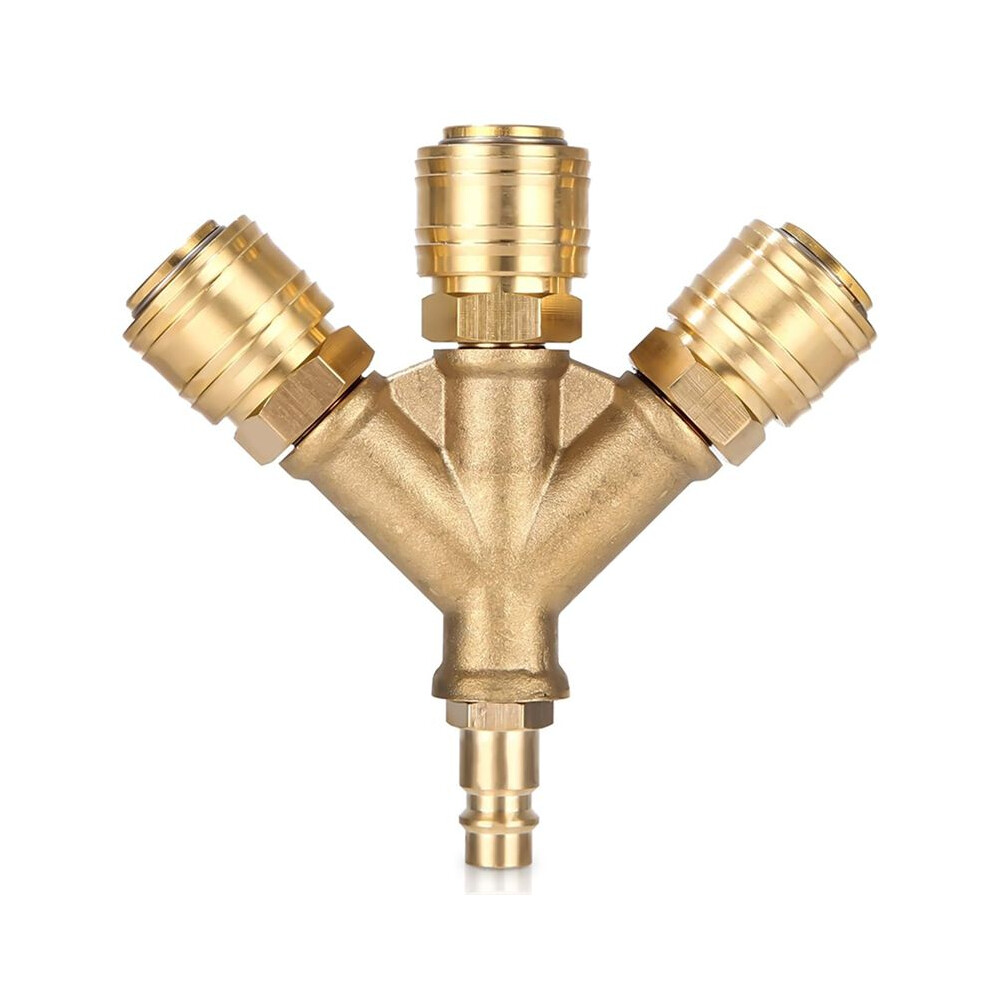 Compressed Air Distributor Triple With Couplings, Nw 7.2 1/4Ag Air Hose Quick Coupler Distributor 6032002307225