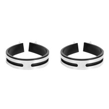 2X Motorcycle Exhaust Pipe Muffler Clamp Fixed Ring Support Bracket 110Mm