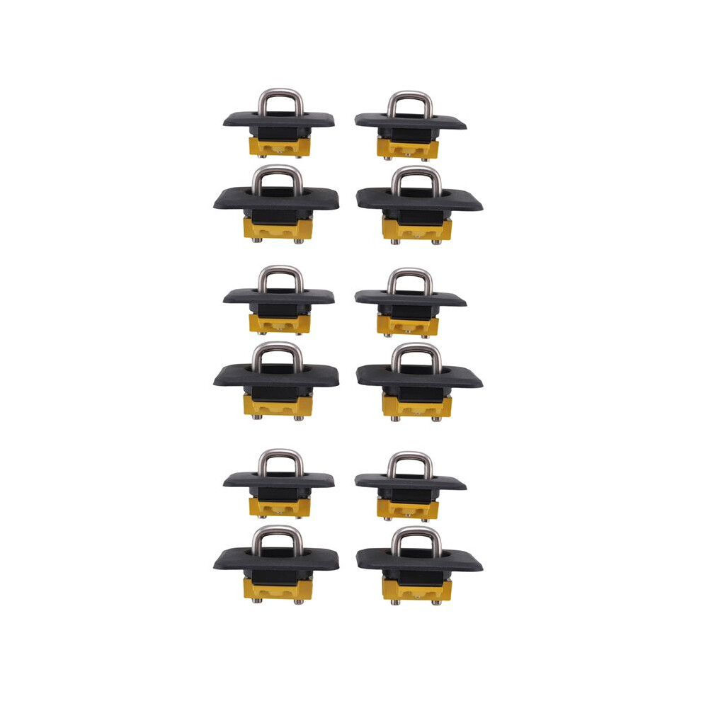 Tie Down Anchors Retractable Truck Bed Top Side D Ring For 1998-2014 F150 1999-2013 1995-2008 Ram,12Pcs 6031254946367