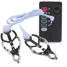 Sex Toys Metal Electric Shock Nipple Clip For Couples Breast Clip BDSM Tool Female Slave