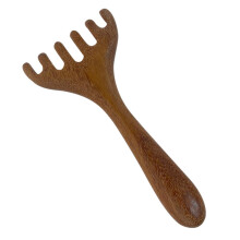 Wooden Scalp Massager Comb with Wide Tooth Design for Hair Growth and Scalp Care