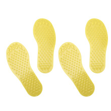 Segnapasso in PVC a forma di piede, antiscivolo, per aula materna, colore giallo, 21,8 cm