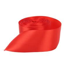 Linea di arrivo di raso rosso satinato da 20 metri, versatile, perfetta per eventi e confezioni regalo