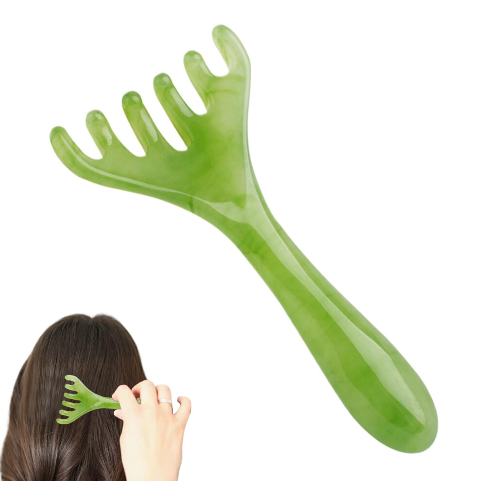 Unisex Scalp Massager For Hair Growth With Ergonomic Palm Grip, Manual Comb For Salon Shower Travel