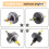 Valve Lapping Tool Kit Small Engine Valve Lapper Kit with 4 Suction Plates Electric Valve Grinding Tool 7