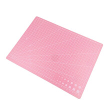 A5 Pink SelfHealing Cutting Mat with Precision Grid Lines, DoubleSided Craft Board for Sewing and Quilting