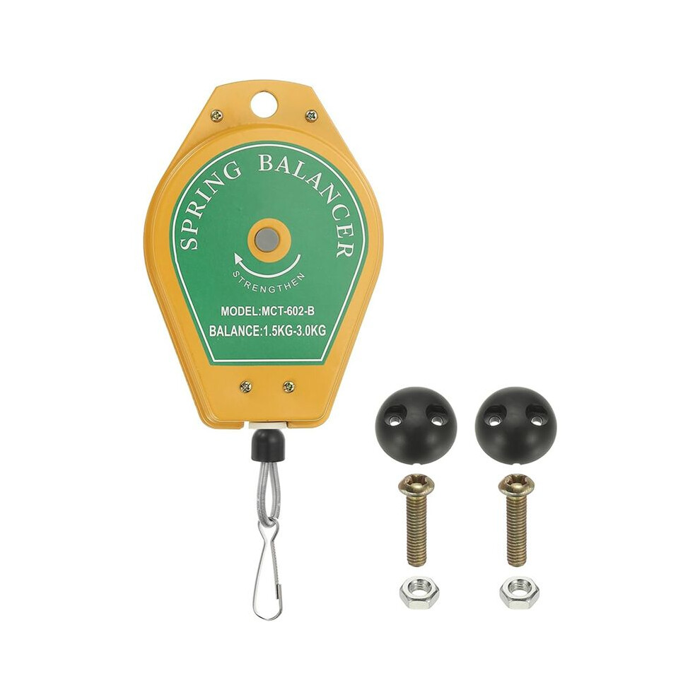 Retractable Spring Balancer, Bearing Spring Tool Load Balancer 4 Feet Adjustable Cable Retractor 3.3-6.6Lbs (1.5-3Kg) 6032328723754