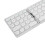 Wireless Foldable Bluetooth Keyboard 64 Keys Touchpad Silver 140mAh 6