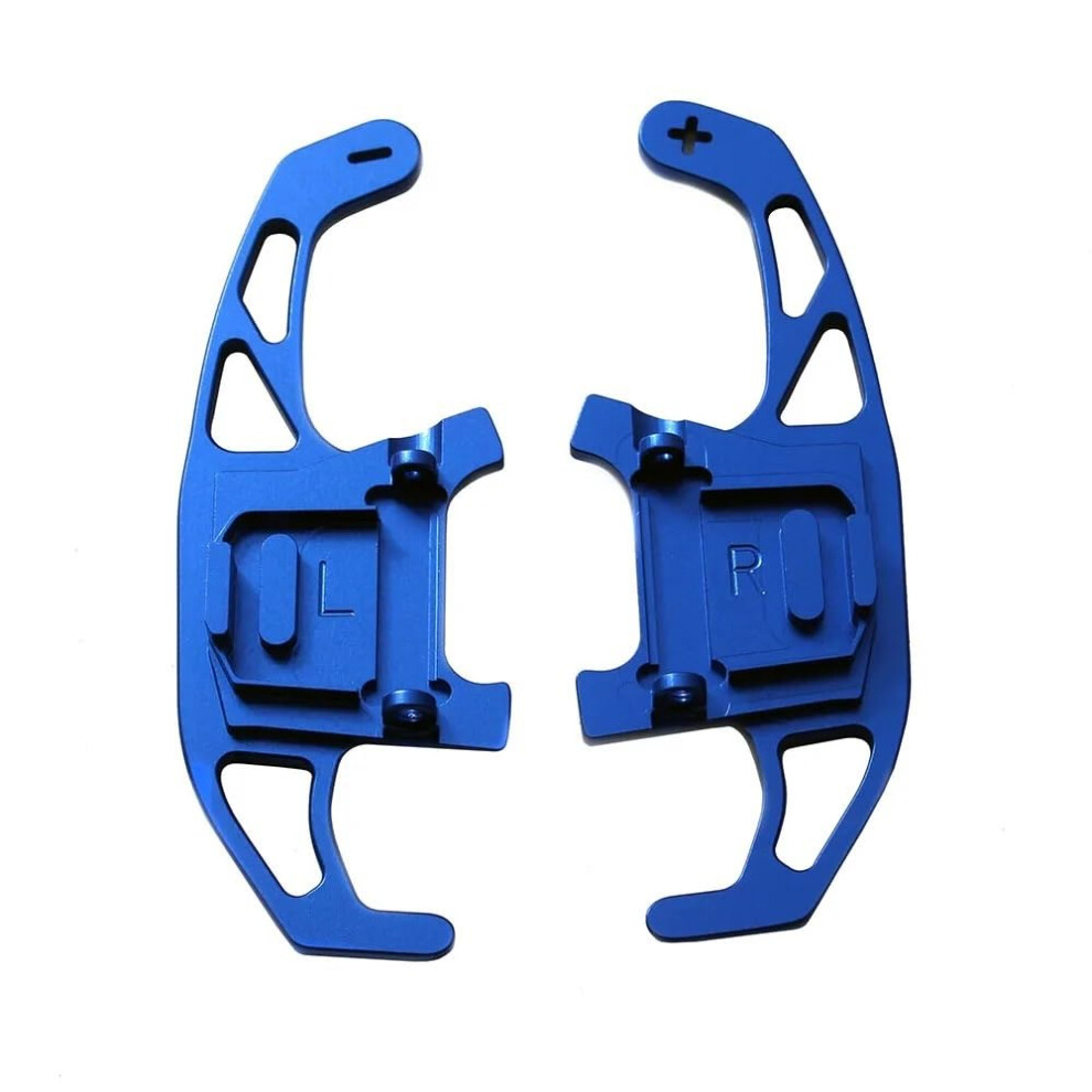 Aluminum Alloy Steering Wheel Paddle Shifters Extensions For Vw Golf Gti R Mk7 Polo Scirocco Blue 9199774213578