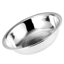 Thickened Stainless Steel Basin Flat Bottom Kitchen Bowl for Washing Vegetables Rice Fruit Dough