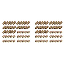 100Pcs Male / Female End Union Brake Pipe Screw Nuts M10 X 1mm 3/16Inch OD Copper Brake Tubes Pipe Fittings Metric
