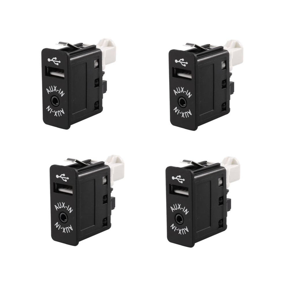 4X Car Usb Aux In Plug Auxiliary Input Socket Adapter For E81 E87 E90 F10 F12 E70 X4 X5 X6 6031840629261