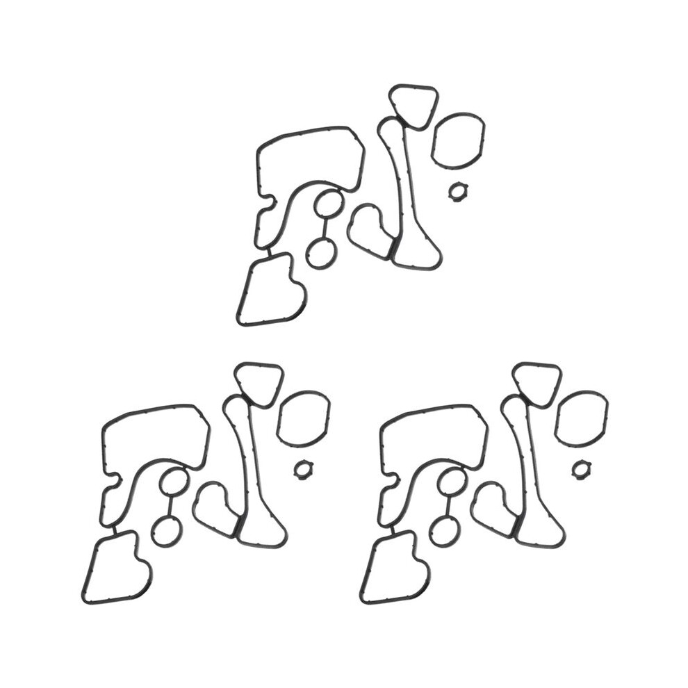 3 Set Engine Oil Cooler Gasket Seal For A6 A7 A8 Q5 Q7 3.0L Tdi V6 A/T 059117070B 059117070 059117070A 6032093712441