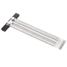 High-Precision Stainless Steel T-Type & Right Angle Ruler Set 200mm-400mm