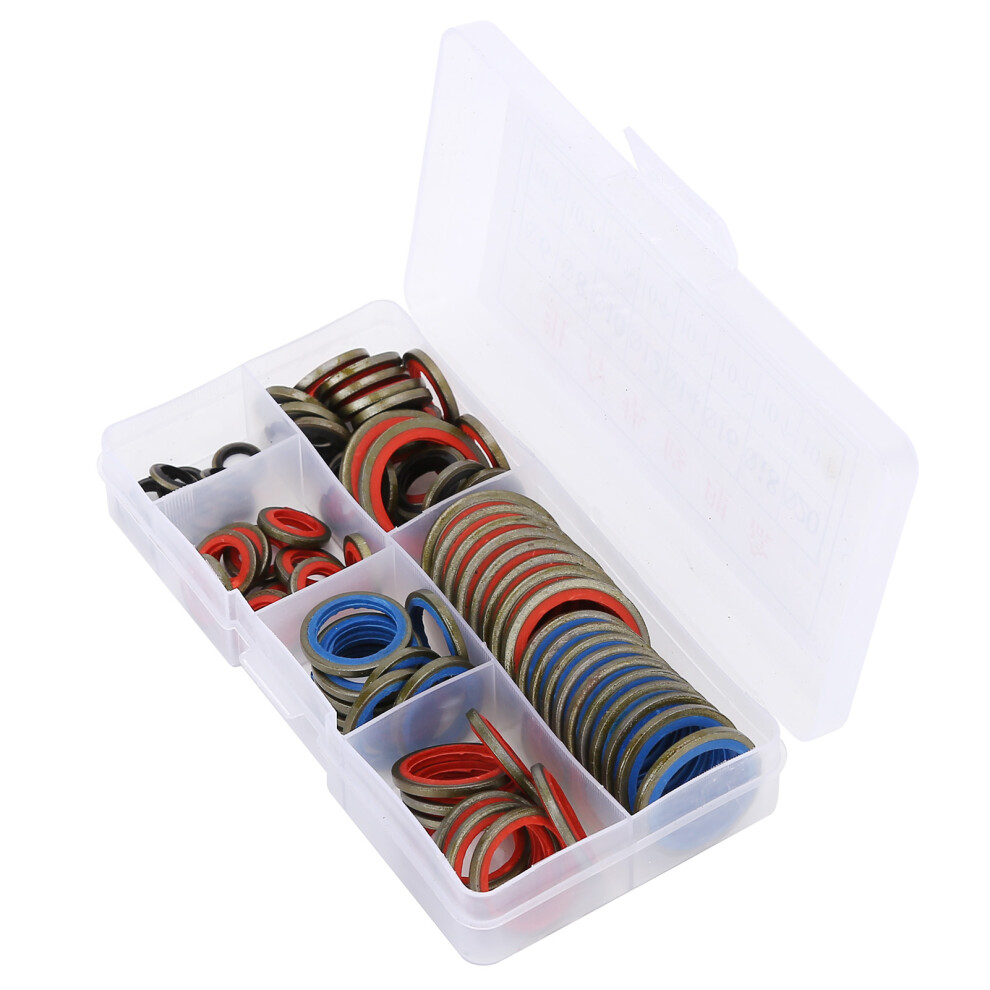 80Pcs Nitrile Rubber Sealing Gasket Washer Kit, Sizes Ï6-Ï20 8491377413210