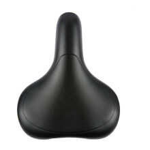 Padded Bicycle Seat - Comfortable Oversized Bike Seat with Shock Absorption, Breathable Ergonomic Cushion for Men and Women