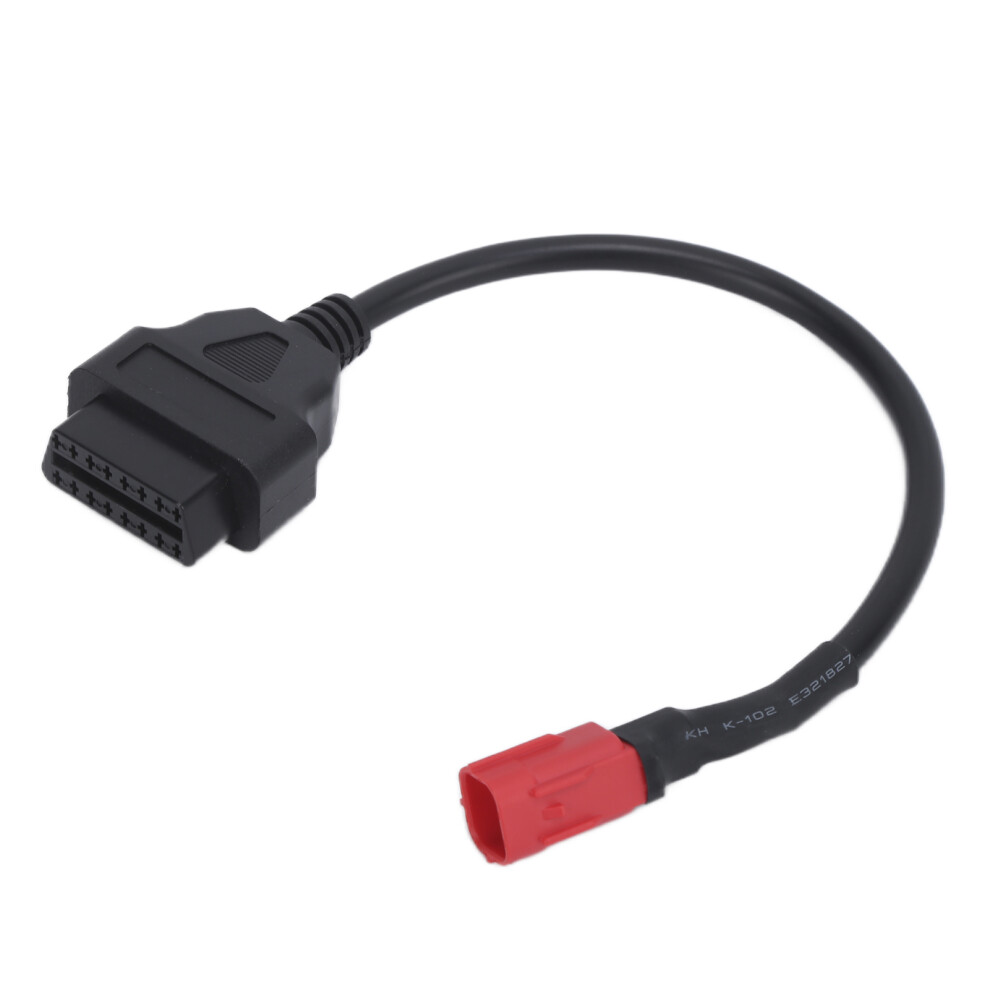 Motorcycle Obd 16Pin To 6Pin Flexible Abs Connector Cable Black 8731377413798