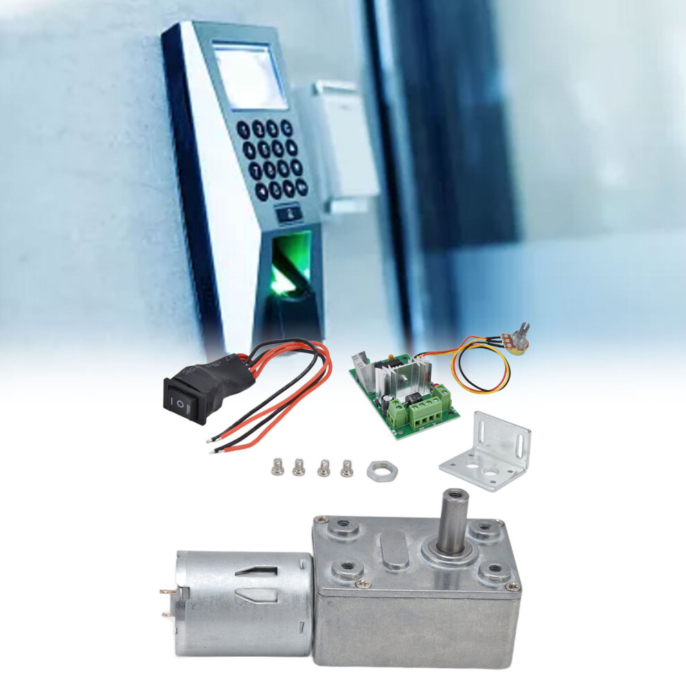 6V Dc Geared Worm Motor With Pwm Speed Control, 74X47x28mm 4901377414369