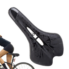 Cycling Saddle Cushion Ergonomic Honeycomb Structure Waterproof WearResistant For Men And Women Mountain And Road Black