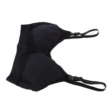Black Breathable Hands-Free Pumping Bra Maternity Nursing L
