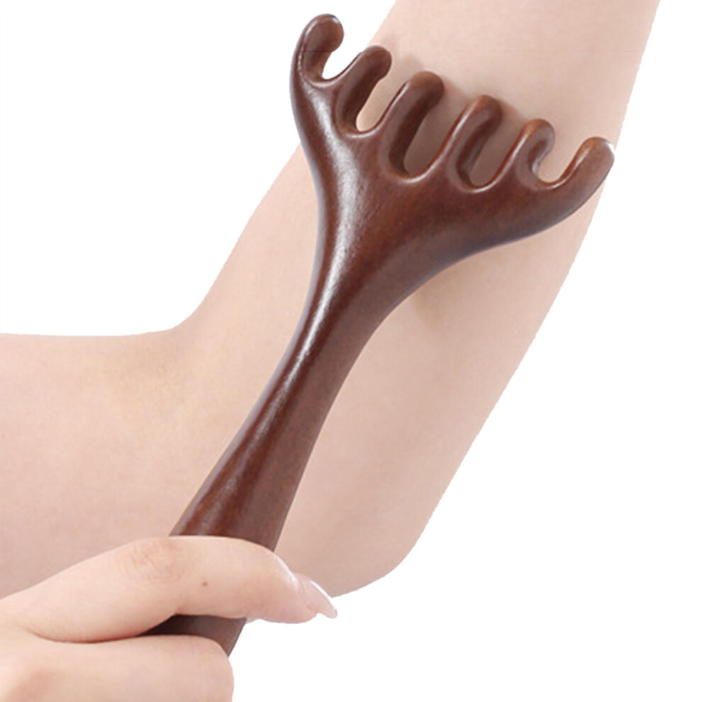 Scalp Massager Comb with Ergonomic Grip for Gentle Meridian Stimulation and Travel Use 5.71x2.76