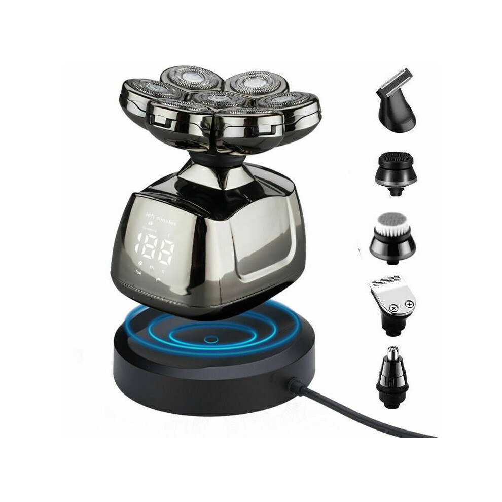 Innovative Bald Men's Shaver, Close and Smooth Shaving Experience with Ergonomic Design, 90 Minutes Cordless Usage After 2-Hour Charge &