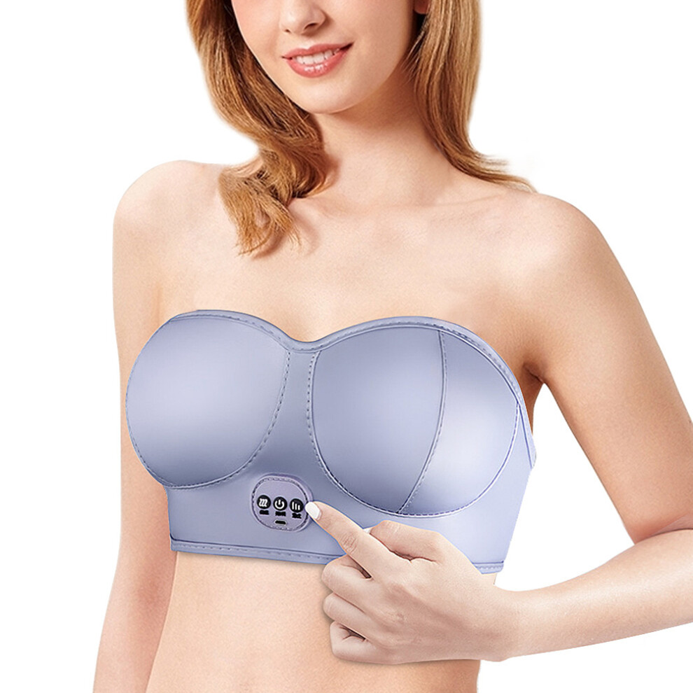 Breast Massage Bra With Intelligent Vibration Heating, Portable Electric Vibration For Improving Breast Elasticity And Wirelessly Wearable Design