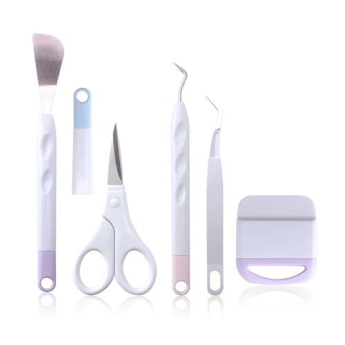Craft Weeding Tool Set with Scraper Spatula Tweezers Scissors for Scrapbooking 2