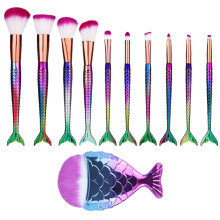Radiant Mermaid make-upkwastenset, multifunctionele kwasten, verliest geen haartjes, gemakkelijk schoon te maken, veilig voor de gevoelige huid,